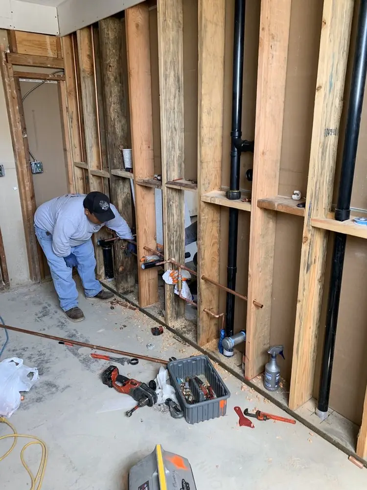 Commercial rough-in plumbing for Gas Line Repair in Meadows